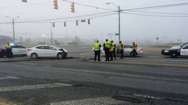 Two Vehicle Wreck on West Main at the Circle