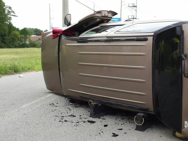 Motor Vehicle Accident - Overturned