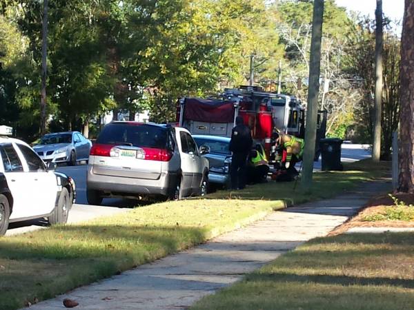 Minor Two Vehicle Crash on Park and West Newton