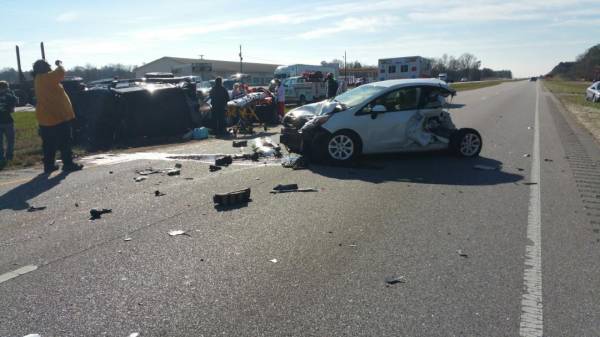 UPDATED at 11: 20 AM: Five Car Accident On Highway 231 South In Houston County