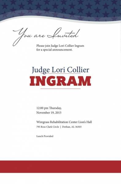 Re-elect Judge Ingram - Special Announcement