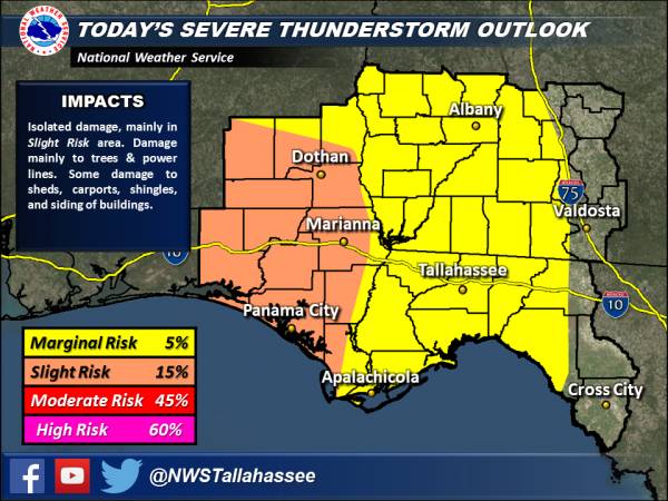 UPDATED: Tornado Watch issued for Southeast Alabama and the Florida Panhandle