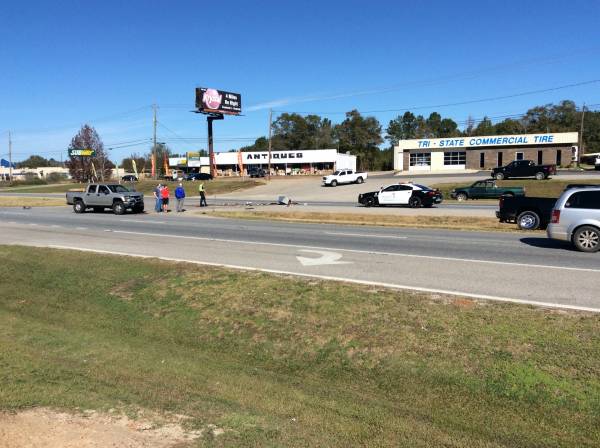 11:09 AM. Crash in front of 2320 Ross Clark Circle
