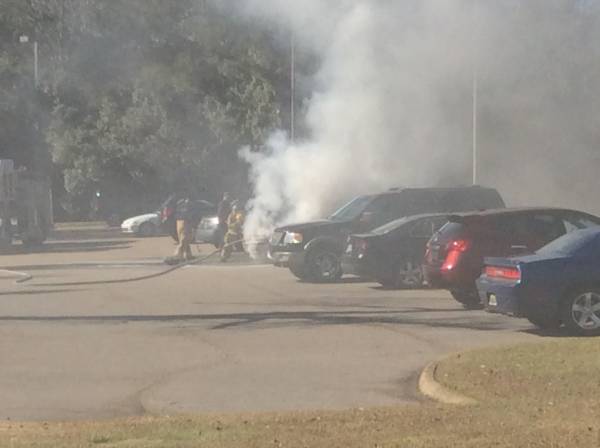 UPDATED @ 1:03 PM. 12:54 PM   Vehicle Fire At Laurel Oaks