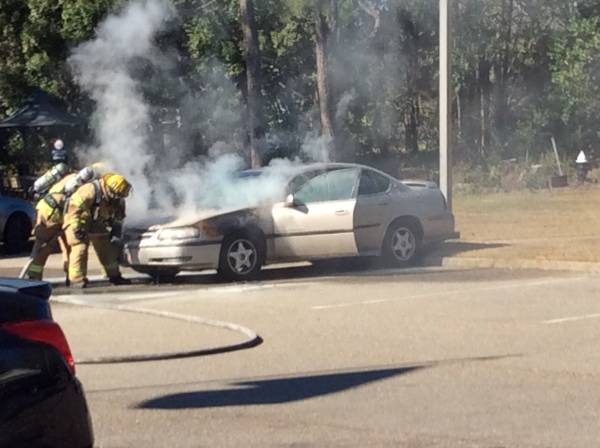 UPDATED @ 1:03 PM. 12:54 PM   Vehicle Fire At Laurel Oaks