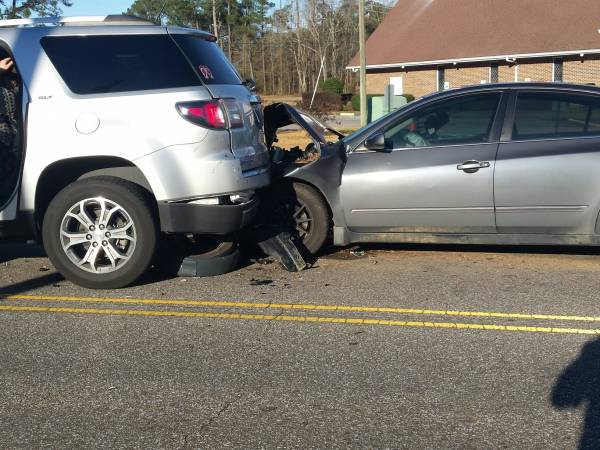 3:38 PM Three Vehicle Crash on Honeysuckle at Timbers Drive