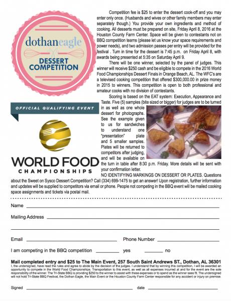 Dessert Competition New to DOTHAN