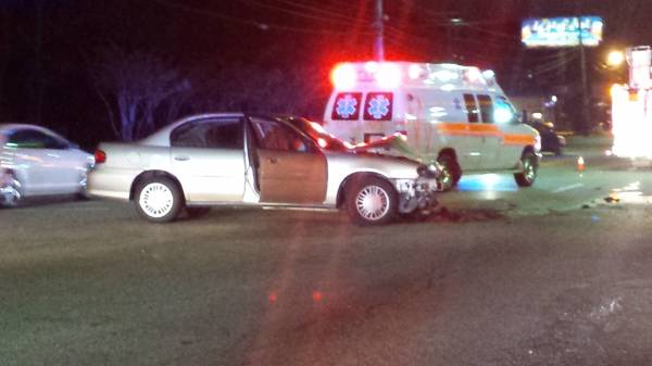 9:28 PM.. Two Vehicle Crash at Main and Montana