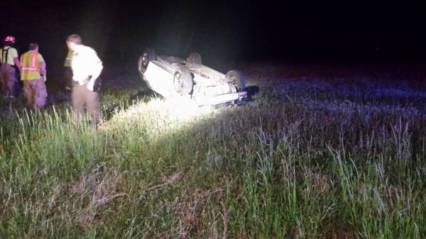 5:00 AM... Vehicle Overturned in a Field on Taylor Road