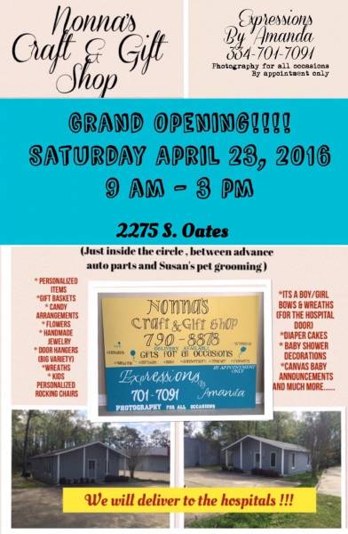 Nonna’s Craft and Gift Shops Grand Opening