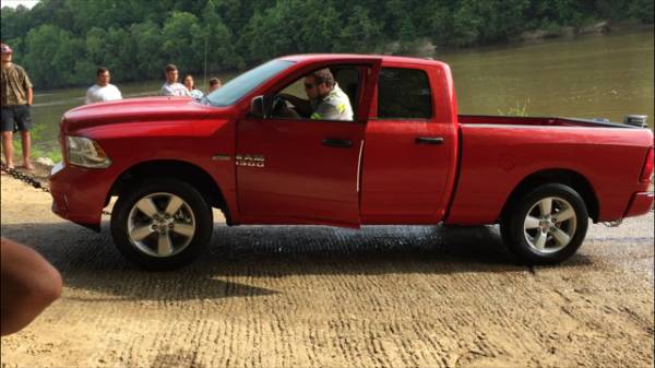 Dodge ram Pulled from Water at Gordon Boat Landing