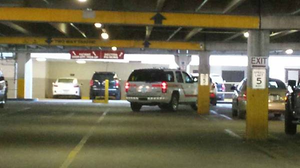 2:52 PM... Person Down call in the Parking Deck at medical Center