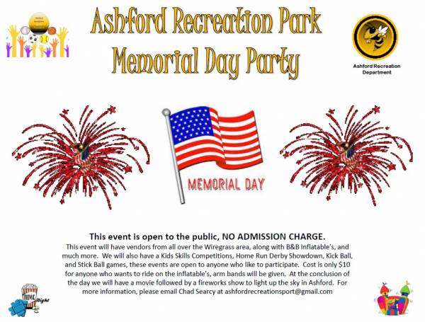 Memorial Day Weekend Event in Ashford