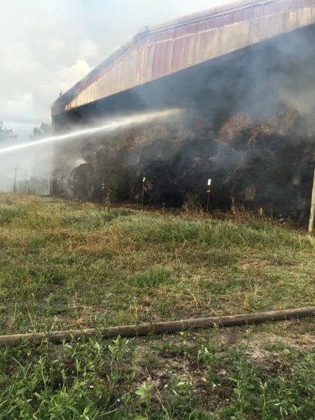 Large Barn Fire in Geneva County
