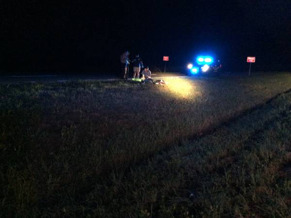 1:26 AM.  Motorcycle verses Passenger Car - Highway 231 South - Houston County