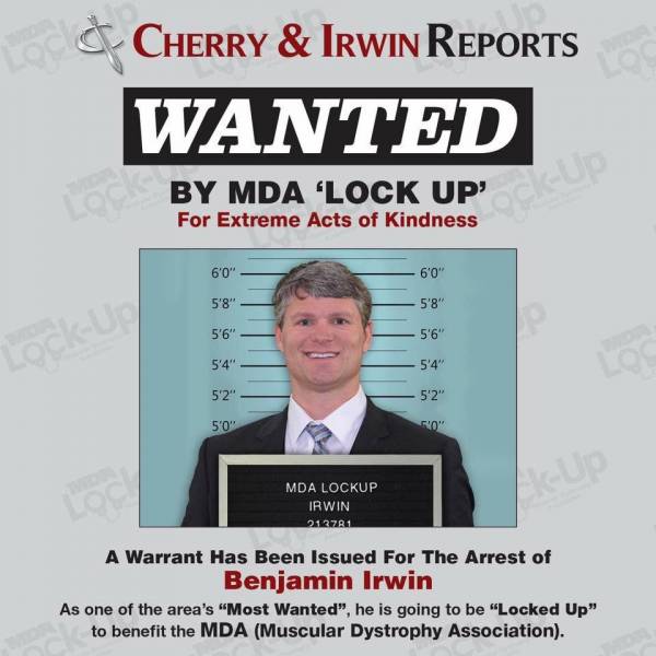 BEN IRWIN HAS BEEN LOCKED UP HE NEEDS BAIL MONEY TO GET OUT