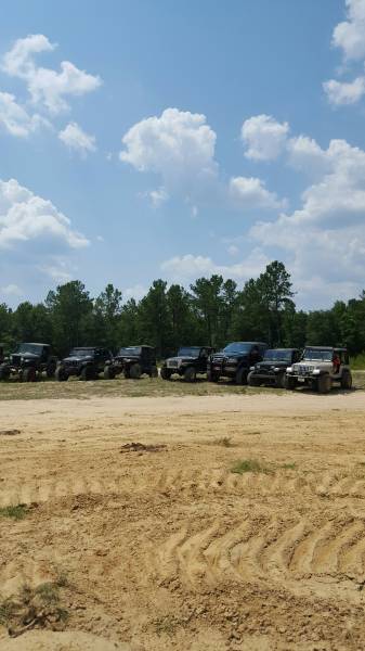 Jeepers from the wiregrass area show their support to our police officers.
