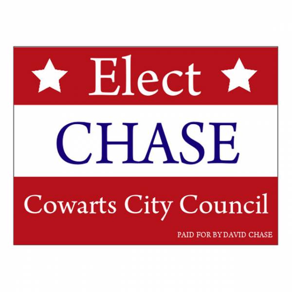 David Chase Announces Candidacy For Cowarts Town Council