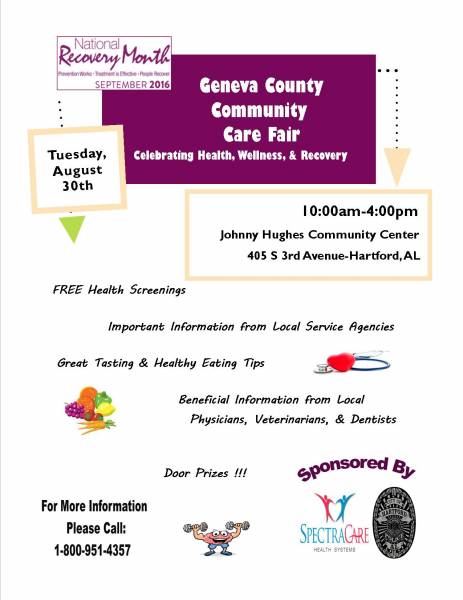 Geneva County Community Care Fair Tomorrow