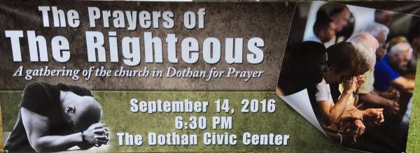 Mayor Schmitz Calls For A Gathering Of The Churches in Dothan for Prayer - Tonight
