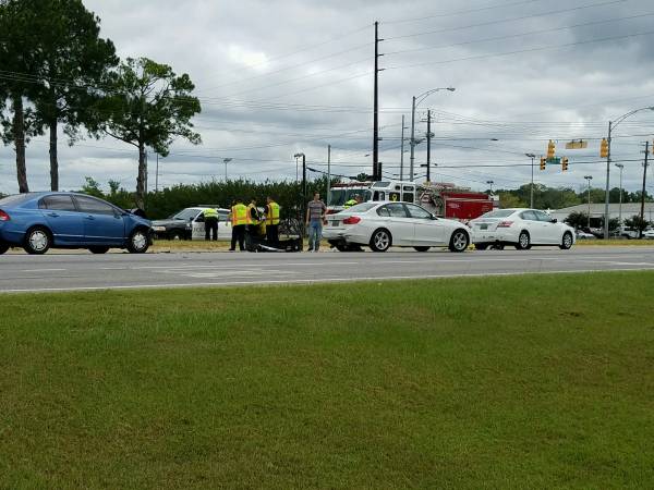 11:10 AM..Three Vehicle Wreck on the Circle at Twitchell
