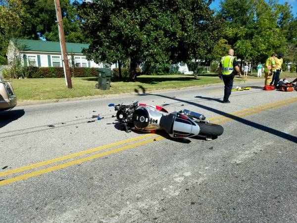9:29 AM... Motor Vehicle Accident involving a Motorcycle