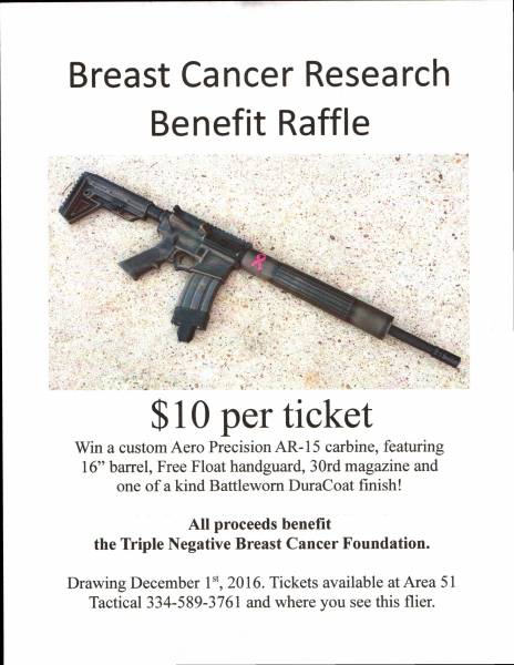Area 51 Tactical Helps Rase Money for Cancer Research