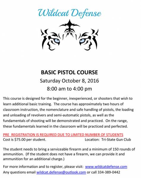 Basic Pistol Course