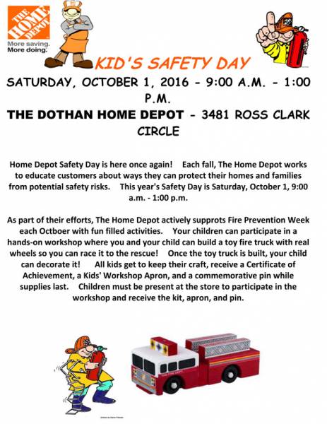 Kid’s Safety Day at Home Depot