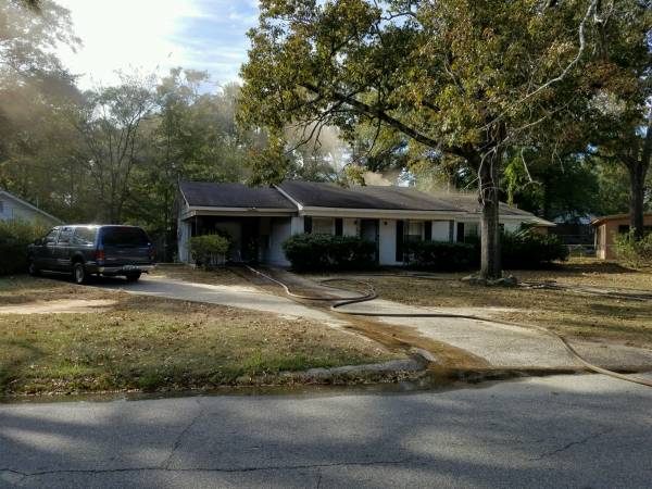 3:32 PM... Structure Fire at 1102 Fairlane Drive