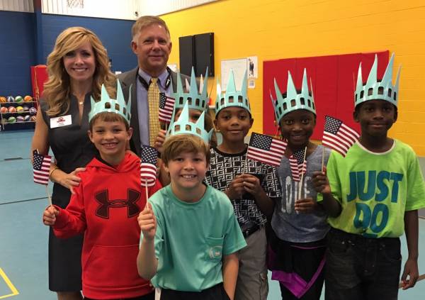 Lady Liberty Recently On Hand In Ozark at Mixon Elementary School