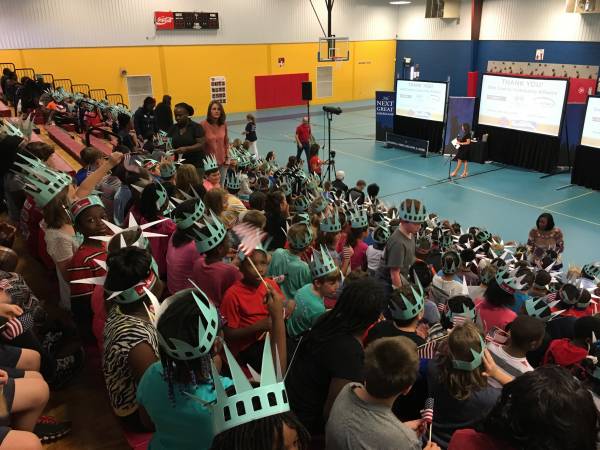 Lady Liberty Recently On Hand In Ozark at Mixon Elementary School