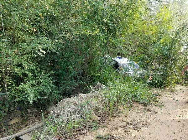 Overturned Vehicle on Sewell Road
