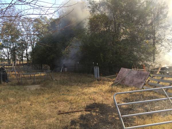 10:00am... Structure Fire on McCallister Rd in Southern Junction