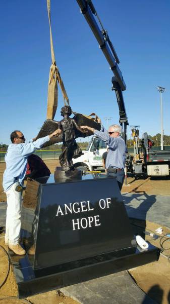 2 PM Dedication Today - Angel of Hope - Westgate Park