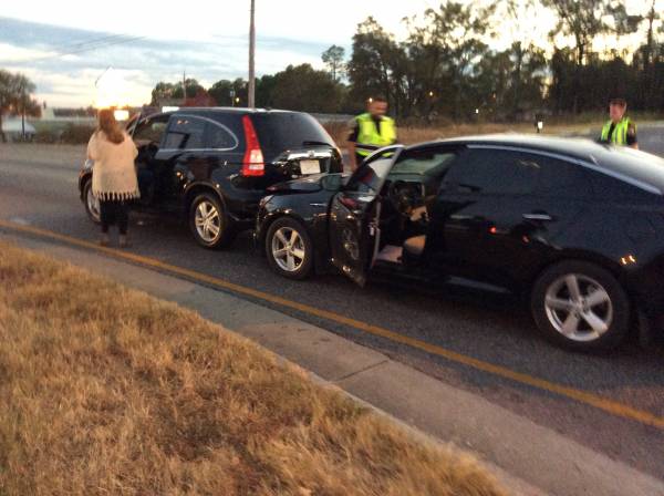 4:55 PM.   Five Car Accident Highway 231 North And Redmond Road