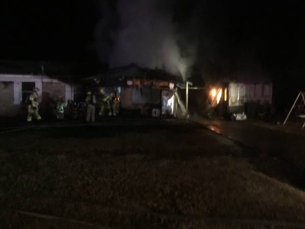 UPDATED at 8:22 PM.... Structure Fire on Geiger Road
