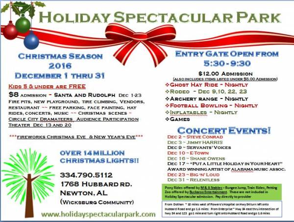 It’s Tha Time of Year Once Again... Holiday Spectacular Park