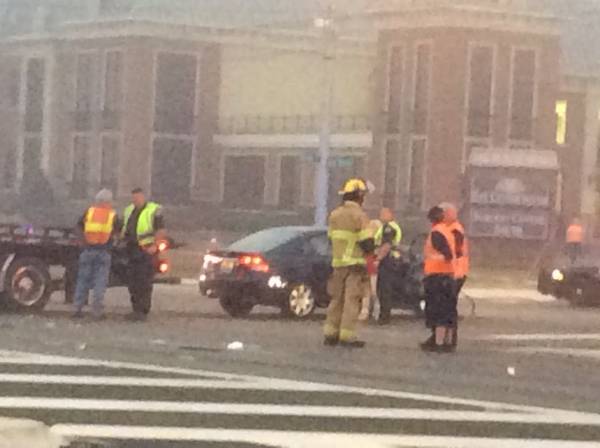 UPDATED w Scene Pictures.  6:15 AM  Two Vehicle Wreck at Fortner and the Circle