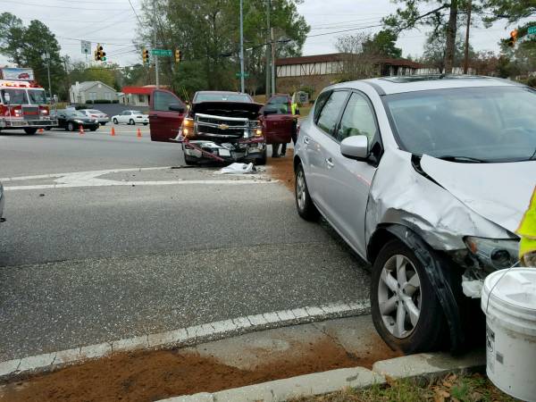 3:30 PM... Two Vehicle Accident at West Main and Flowers Chapel Road