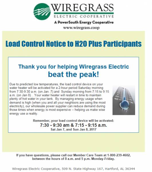 Wirgrass Electric Says Thank You