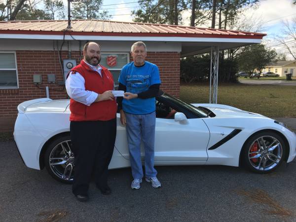 Circle City Corvette Club Presented at Check to the Salvation Army