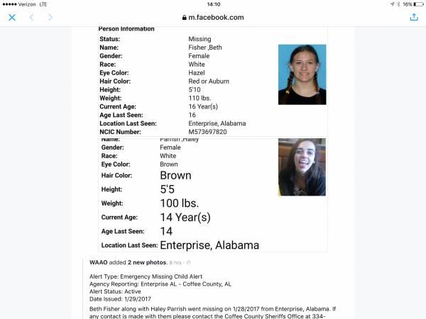 Teens Missing From Enterprise Are Found Safe