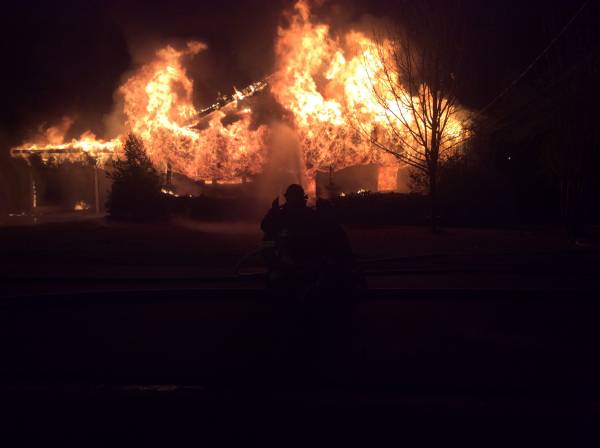 UPDATED at 8:04 PM with Scene Video.. Structure Fire in Webb Reports are Fully Invovled