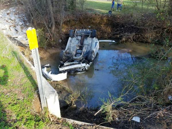 3:17 PM   Vehicle Overturned In A Creek On South Highway 109