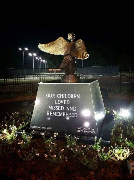 PFC James O. Whitehurst honored and remembered at the Angel of Hope Statue at Westgate Park