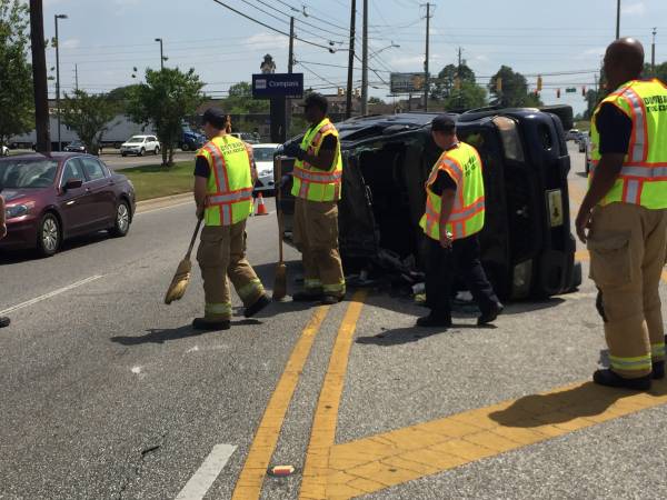 UPDATED @ 1:54 PM.  1:36 PM.... Vehicle Overturned on West Main at Westgate