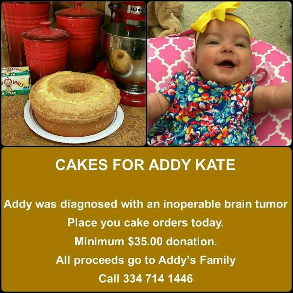 Cakes For Addy Kate..UPDATE...YOU CAN HELP THIS FAMILY  She is 3 months old and diagnosed with a inoperable brain tumor