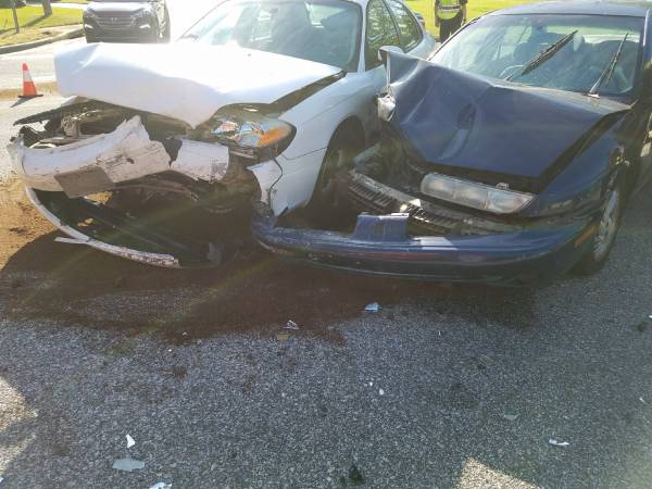 7:57 AM.  Wreck Westgate and Pinehurst Drive