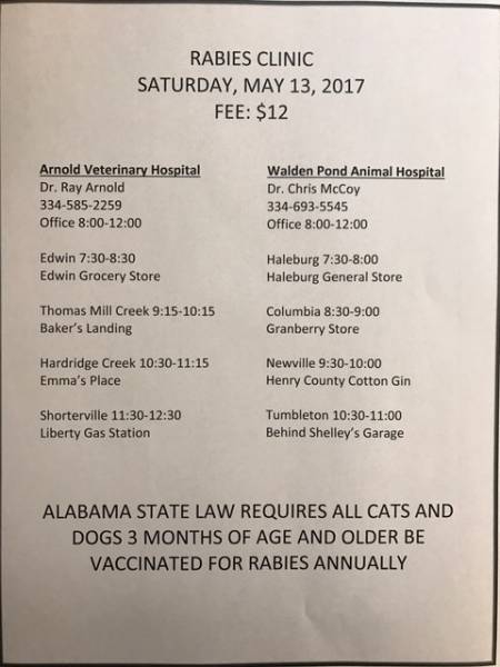 Henry County Rabies Clinic 2017